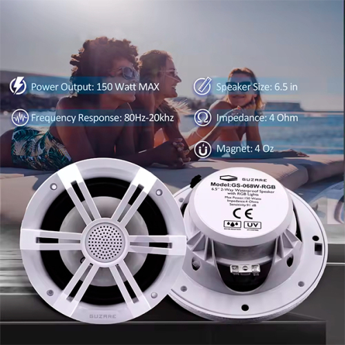 Динамики | водонепроницаемые | GS-068W-RGB | с подсветкой